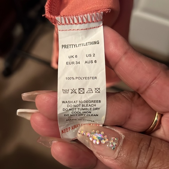 Pretty little thing polyester rose gold dress - Picture 3 of 5